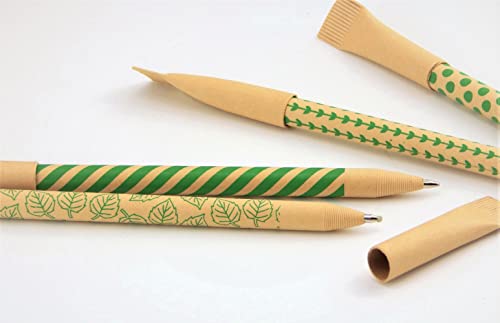 leaf boat Eco Friendly Paper Pens/Pack of 10 or 24 with Metal Ink Chamber/Low Waste gift/Biro Pens/Black/Recyclable/Eco Friendly Products/Stationery/Paper Packaging/Zero Waste/Plastic Free leaf boat Eco Friendly Paper Pens/Pack of 10 or 24 with Metal Ink Chamber/Low Waste gift/Biro Pens/Black/Recyclable/Eco Friendly Products/Stationery/Paper Packaging/Zero Waste/Plastic Free