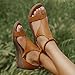 Imagen de Uwdiohq Cremallera Verano Abierto Color Sólido Sandalias Zapatos De Mujer Casual Cuñas Toe Negras  Wet Shoes Women Andar Boho Hippie Pie Estrecho Mulher Sneakers Squecher Marron