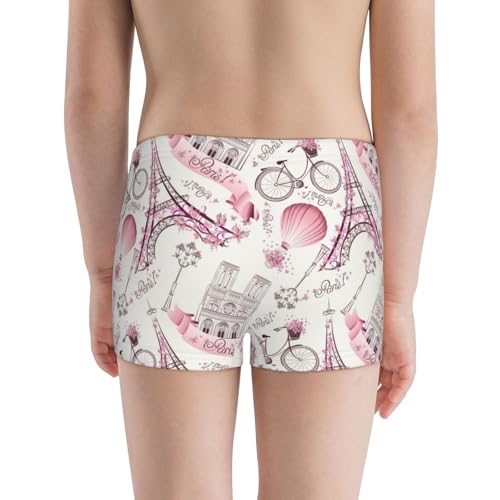 Boys' Cotton Boxer Brief Soft Underwear-Romantic Travel In Paris3
