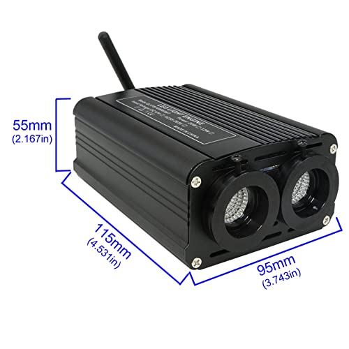 Techo de estrella de fibra óptica con potente iluminador LED de 32W y control táctil 3