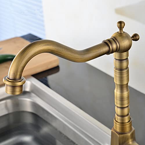 Robinet évier cuisine antique mitigeur pivotant usage commercial - 3