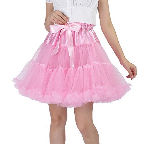 Image of Tutu Skirt as Well as Petticoat above Knee Underskirt Tulle Crinoline slip