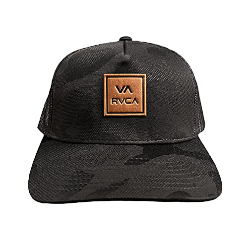 Casquette RVCA visière incurvée VA All The Way broderie logo de haute qualité coloris noir