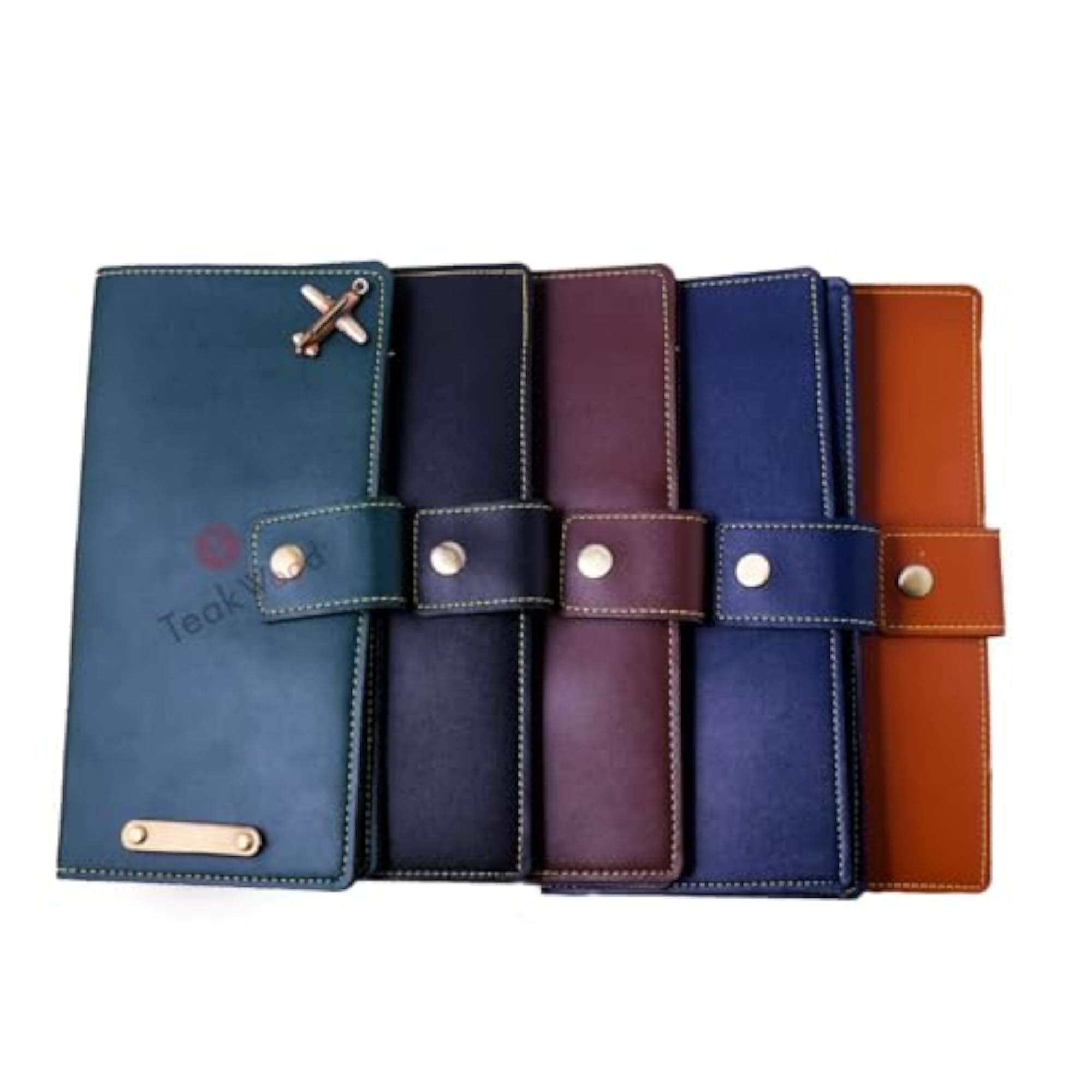 Personalized Name Passport Cover for Men and Women, Family 4-Pack