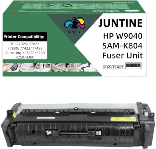 JUNTINE W9040 SAM-K804 Fuser Unit Replacement for HP W9040 SAM-K804 Compatible with HP 77825 77822 77830 77422 77428 SAM-X-3220 3280 4250 4300 Printers(110V-100K,1-Pack)