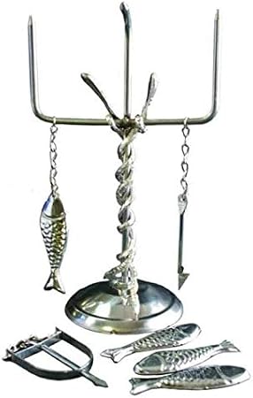 Inle Tools Metal Oval Hanging Ornament, Colorful, Religion, Yoruba Santeria