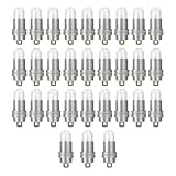 Lathurna 30 mini luces LED globos luminosos, blanco cálido, impermeables y baterías reemplazables, para bodas, fiestas, Halloween, Navidad, cumpleaños, linternas de papel