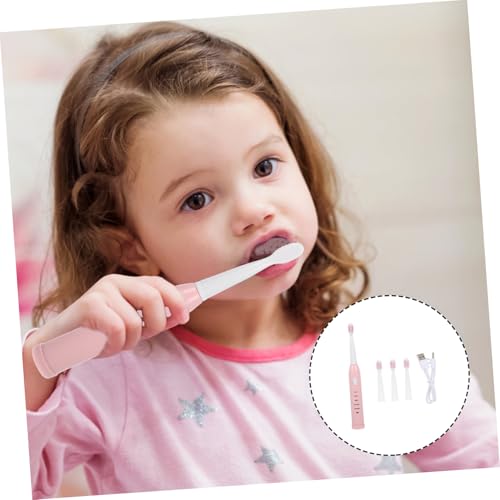 Ipetboom Elektrische Zahnbürste mit Modi Weiche Borsten USB Wiederaufladbar Ergonomisch für Kleinkinder Sanfte Reinigung für Tägliche Zahnpflege – Bild 3