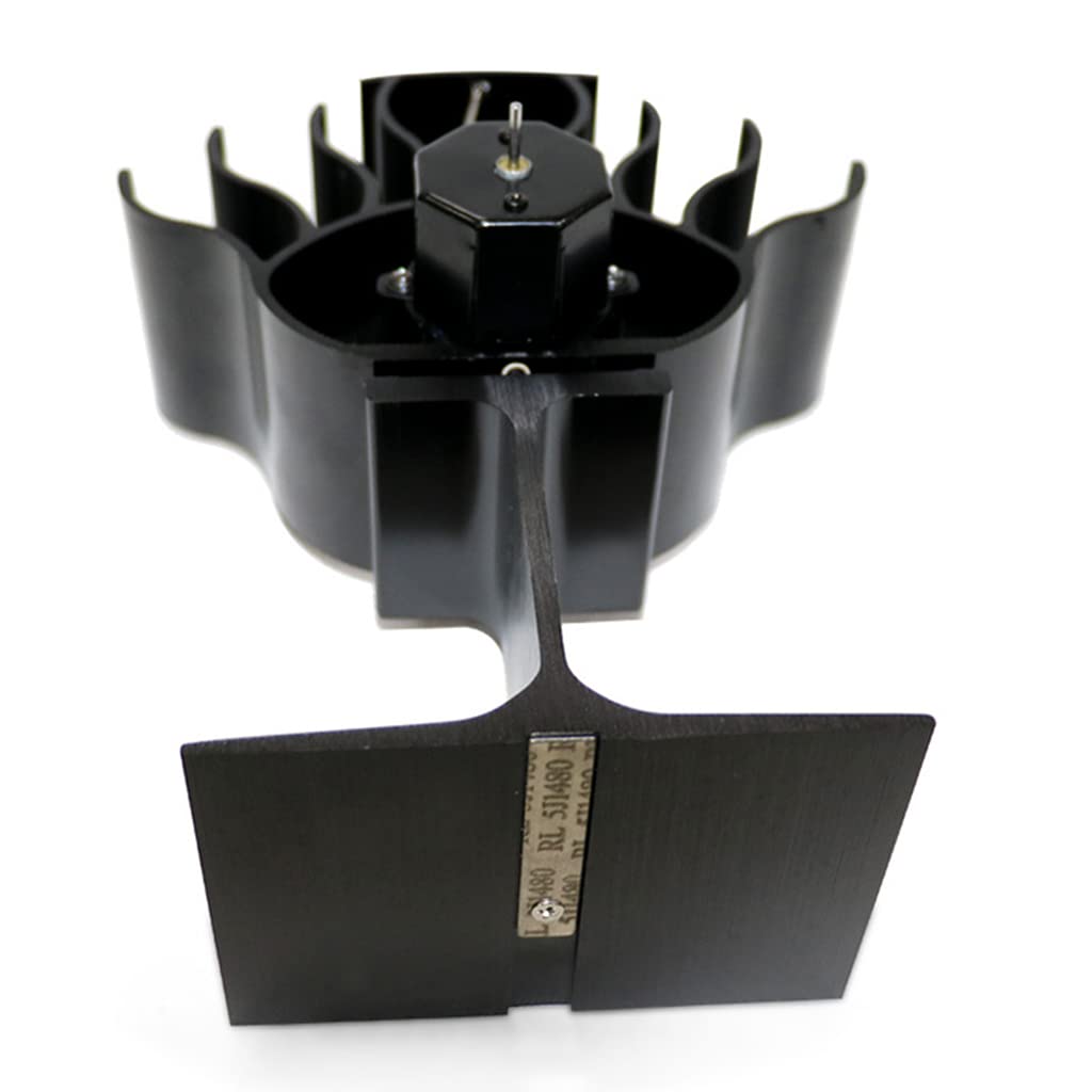 Estufa de calor con ventilador, estufa de leña con detección automática y termómetro, ventilador para hogar eficiente para pellets de madera a