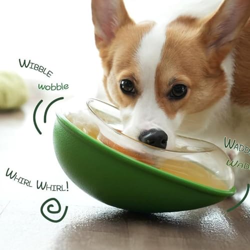 Gonetre Avocado Pet Feeder Slow Feeder Dog Bowl Premium Plastik Dauerhafter Haustiernahrungspender für Katzen und Hunde Heimküche