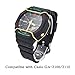 Zshion Stainless Steel Watch Protective Bumper Compatible with Casio GA-2100/2110, Wire Watch Guard Protector for Casio GA 2100/2110 (Black)