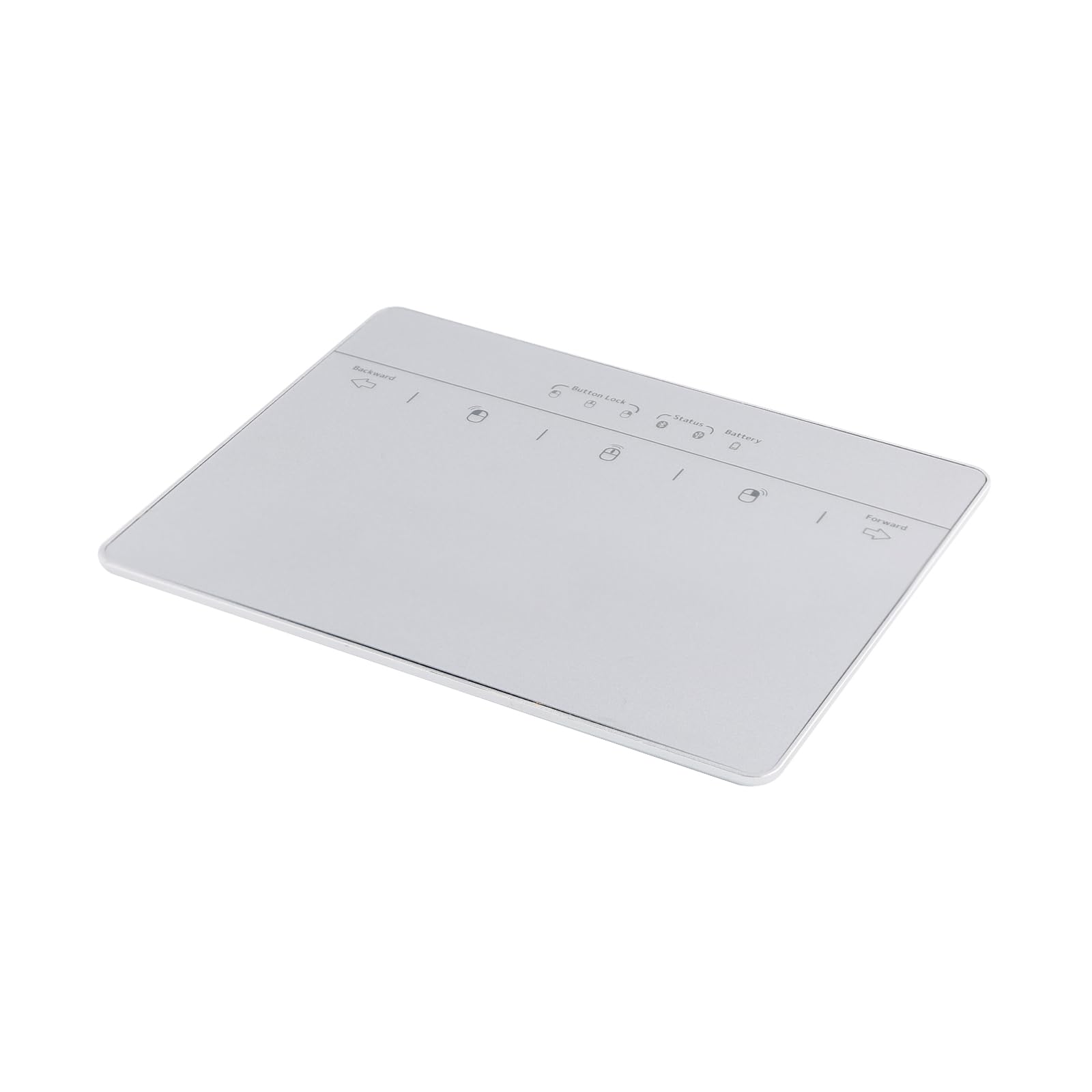 Bluetooth Wired Trackpad for Windows 7/10/11, Wireless Bluetooth Touchpad with Multi-Touch Gestures, USB Touch Pad Rechargeable Mouse Pad for PC Computers, Laptops & Notebooks, Silver White