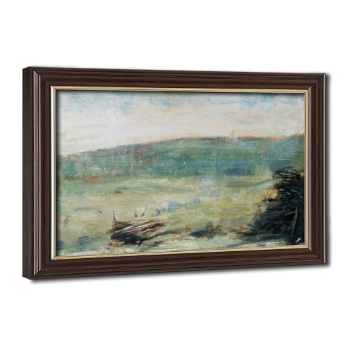 Impression sur toile Seurat pour habiller un mur vide avec un cadre suspendre élégant