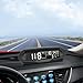 Solar Energy HUD Car Head Up Display 1000mAh Battery Automatic Brightness Adjustment Ideal for Commuters & Night Driving Automotive Electronic Accessory