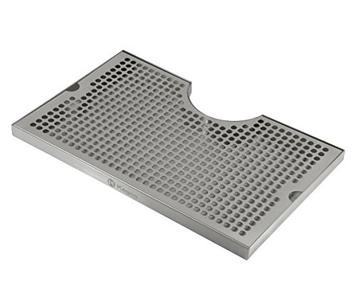 Kegco 16x10 Surface Mount Drip Tray SS