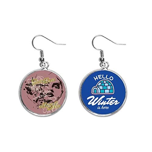 Pendientes Graffiti Street Love ligeros que no dañan tus orejas