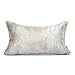 Poszewki na poduszki poszewka na poduszkę luksusowa tekstura żakardowa sofa sypialnia salon dekoracja prostokątna poszewka na poduszkę srebrny żółty 30 cm x 50 cm (12 x 20 cali) (bez rdzenia)