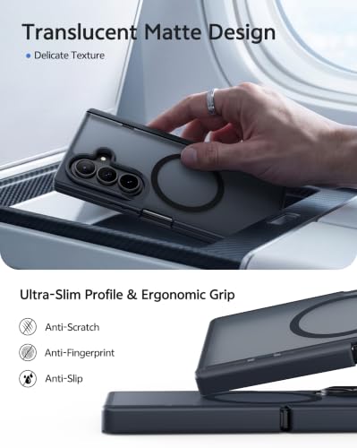 Image of FNTCASE for Z Fold 8 Ultra /Z Fold 7 Case: with Privacy Screen Protector