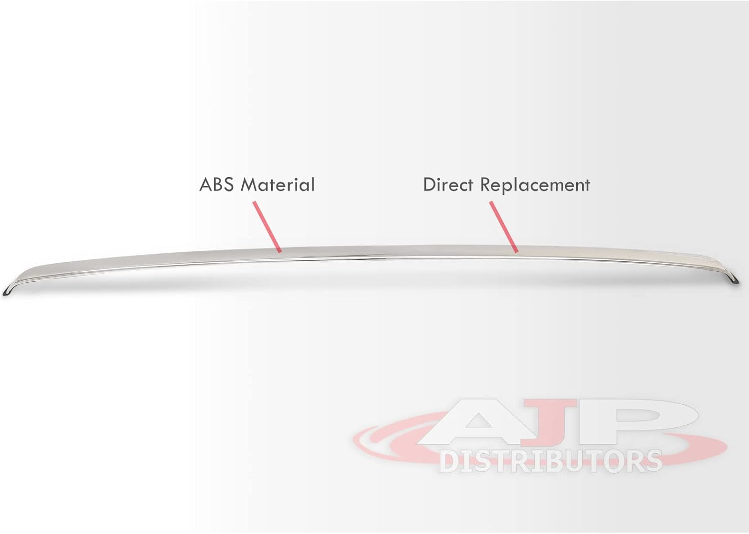 AJP Distributors Front Bumper Upper Hood Molding Trim Moulding Grill Protector Cover Chrome Compatible/Replacement For Sierra 1500 2500HD 3500HD 2007 2008 2009 2010 2011 2012 2013 07 08 09 10 11 12 13
