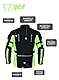 Jet Motorradjacke Herren Mit Protektoren Textil Wasserdicht Winddicht Schwarz Fluro (Schwarz Fluro (M)