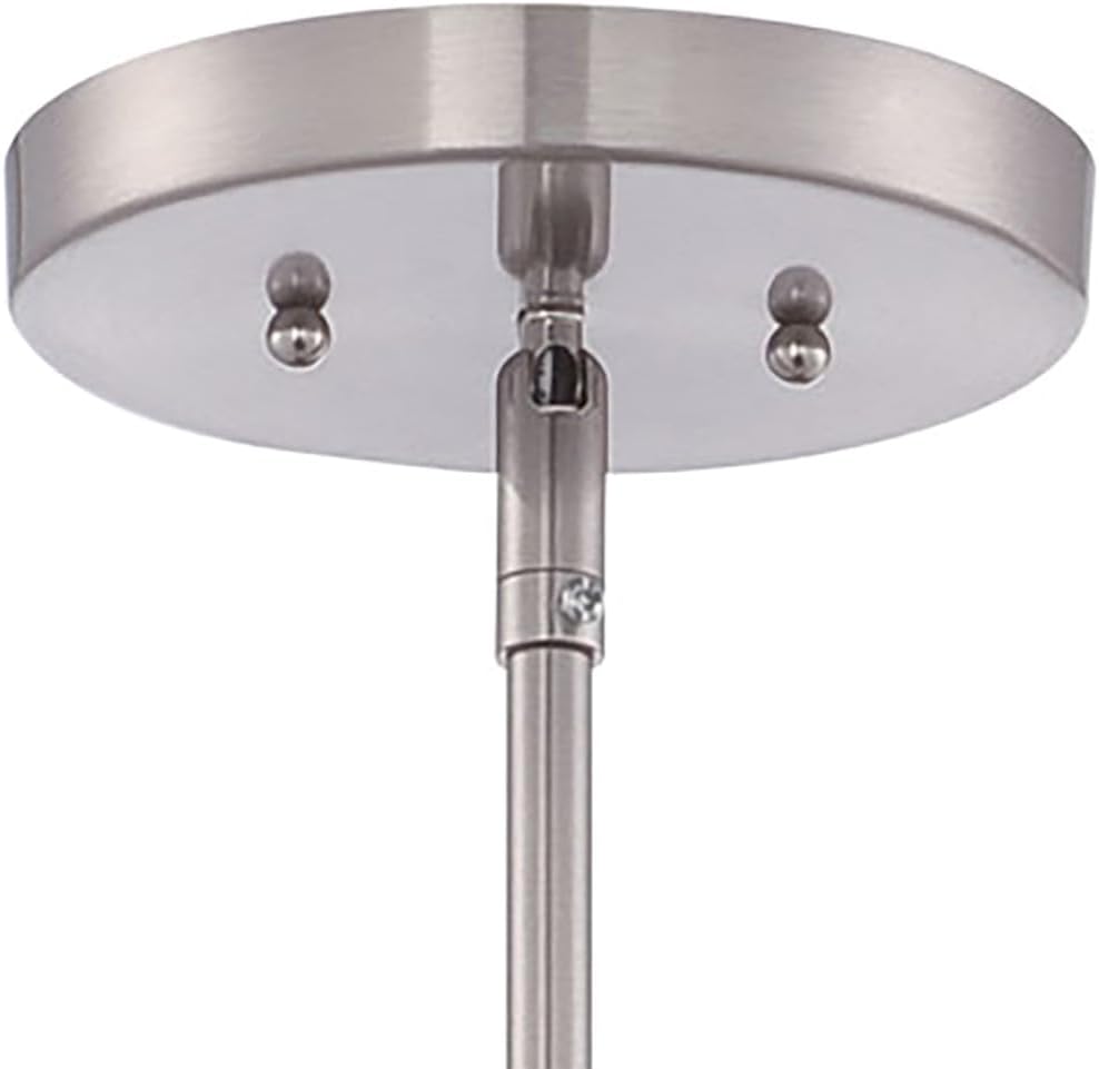 Minka Lavery 3089-613 Studio 5 Mini Pendant, 1-Light, 60 Total Watts, 7-in H x 14.5-in W, Polished Nickel