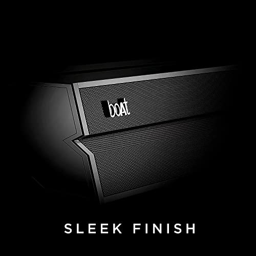 Image of Boat Aavante Bar Aaupera Bluetooth Soundbar with 120W RMS Signature Sound, 2.1 CH Wired Subwoofer, Music Streaming, EQ Modes, Dual Languages & Master Remote Control(Premium Black)