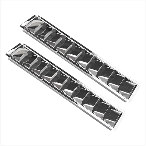 MARINE CITY 10-Slot Louvered Vent, 304 Grade Stainless Steel, Corrosion-Resistant with Mirror Finish, 20-13/16 × 4-7/16 × 1-1/2 Inches for Boats, Yachts, and Marine (Pack of 1)