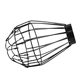Uonlytech Light Bulb Cover Metal Lamp Bulb Guard Industrial Clamp on Metal Guard Cage Hanging Cover for Pendant Farmhouse Light Vintage s