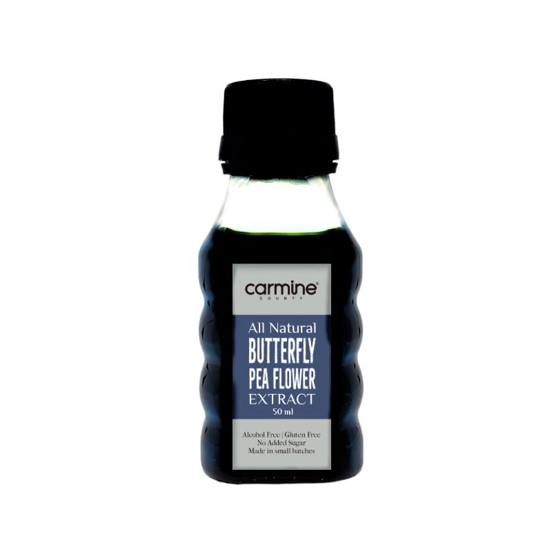 Carmine County All Natural Butterfly Pea Flower Extract, 50 ml (B08YLV6BNP) Amazon Price History, Amazon Price Tracker