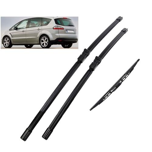 Essuie-glaces Ford S-Max 2006 2007 2008 kit balais avant 30 26 et arrière 14 pouces