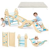 STYPLZ 7-en-1 Triangle Set,Juguetes para Escalar para Parques Infantiles（Azul）