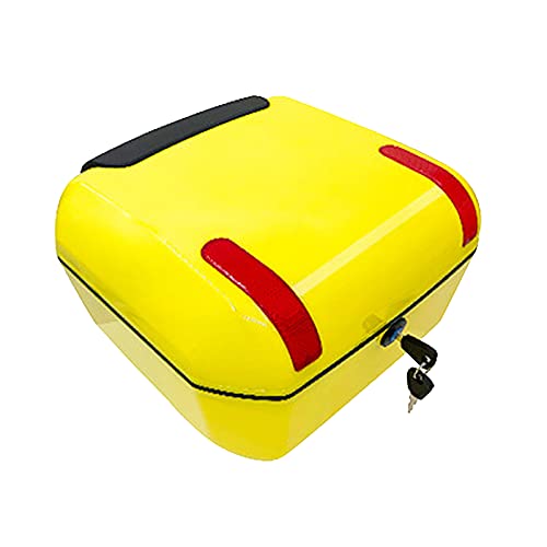Baúl Trasero para Casco de Scooter con luz de advertencia nocturna