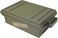 MTM ACR4-18 Ammo Crate Utility Box - Stackable 65lb Capacity, Water-Resistant O-Ring Seal, Secure Padlocks - Army Green
