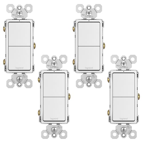 Interrupteur 2 en 1 Legrand double commande 15A pour gain de place