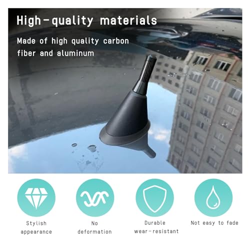 Sylvil SYLVIL-752CS Car Short Antenna, 1.37 Inch Stubby Aluminum Radio Antenna Replacement thumb #3