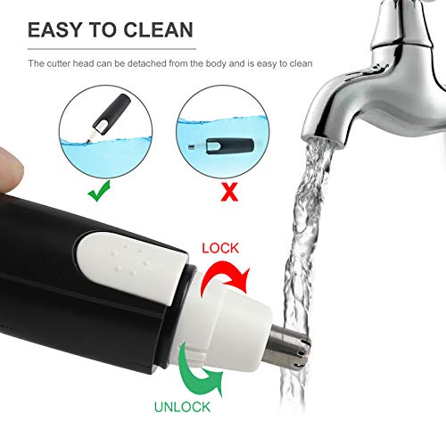 Nasenhaartrimmer Herren Akku Ohrenhaartrimmer für Damen, Nasen und Ohrentrimmer Herren Elektrisch...