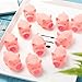HAKACC 20 PCS Mini Squishies Pig Bath Toys, Pink Rubber Squeaky Baby Bathtub Toys for Baby Shower Party Favors