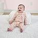 The Peanutshell 2-Pack Sleep and Play Baby Girl Clothes, 3-6 Months, Soft Cotton Footless Pajamas, Boho Meadow