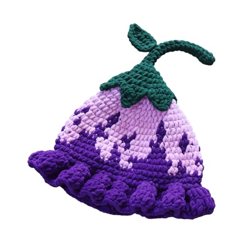 Bonnet tricoté en forme de citrouille cadeau original pour ado et adulte