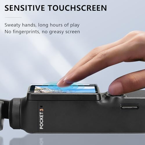 Image of FPVtosky 2 x Lens Protectors, 2 x Screen Protector for DJI Osmo Pocket 3, DJI Pocket 3 Creator Combo Accessories, Tempered Glass, Hardness 9H, Touch Sensitive, Complete Screen Protector