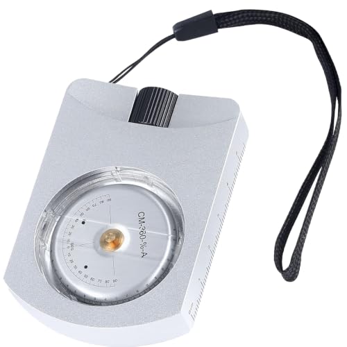 AOKWIT Altimeter Professional Aluminum Accurate Clinometer Waterproof Optic Height Clinometer Battery-Free Compact Portable Handheld Clinometer Forestry Outdoor for Height & Slopes Angles Measuring