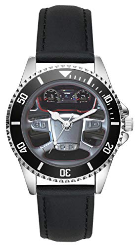 KIESENBERG Orologio Da Uomo R 730, Design Vintage Con Illustrazione Camion, Quarzo, Cinturino In Metallo, Impermeabile 3 ATM