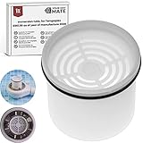 ✅ [LIEFERUMFANG] 1 Pack Tauchrohr Umbausatz, mit integriertem Haarfilter, in Weiß, aus Hartplastik, inkl. Dichtungsring, in Schwarz, aus Gummi.
