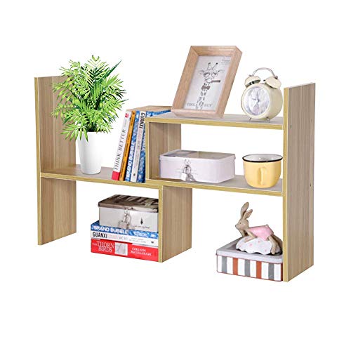 Estantería librería Biblioteca pequeña Librería Estantería de Escalera de Tela, Armario de Almacenamiento, Montaje Bricolaje, para Salón, Dormitorio, Estudio, para Juguetes y Libros (Color de Madera)