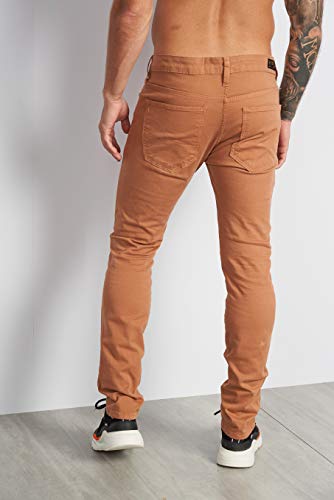 Calça Sarja Felipe Colcci, Masculino, Marrom Delle, 40