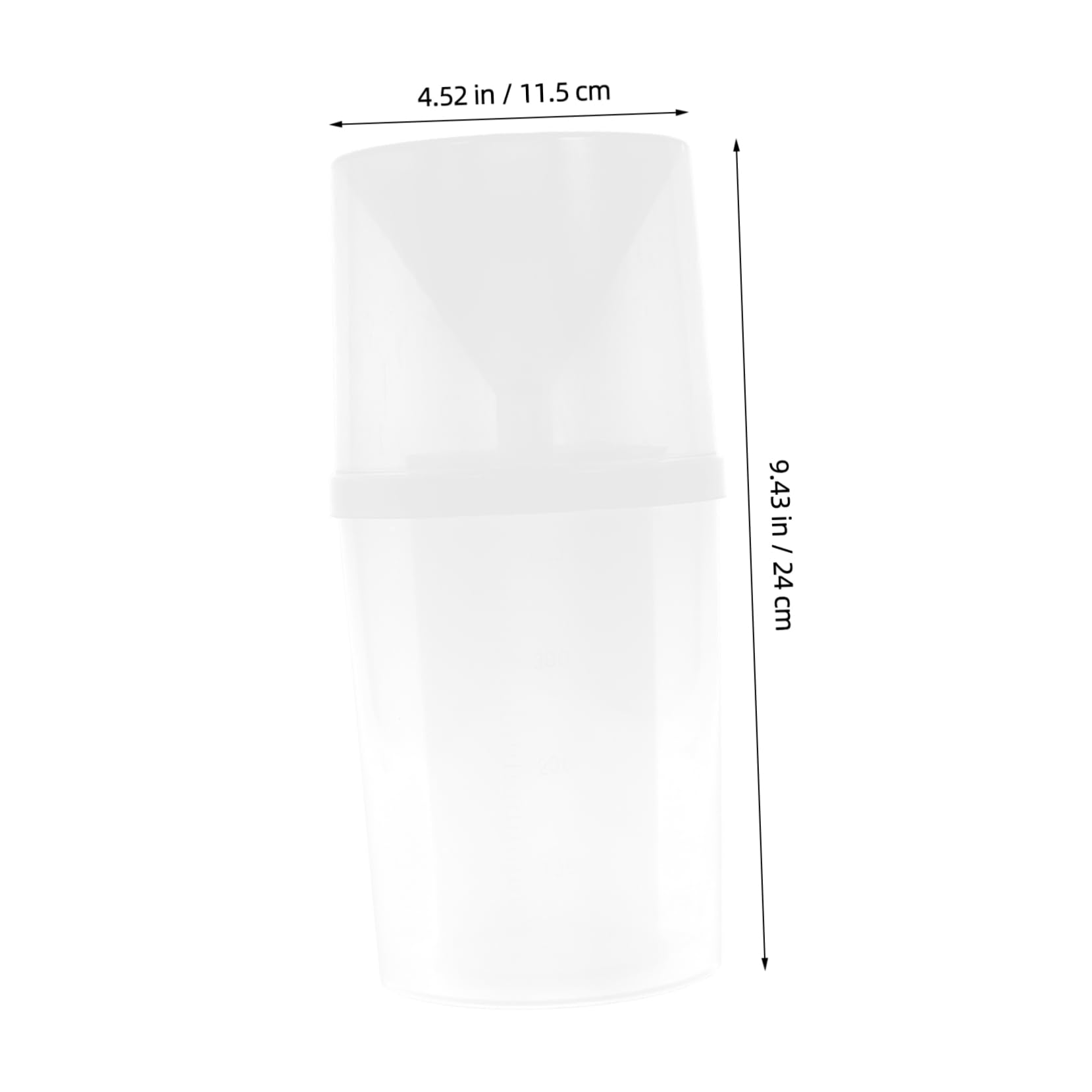 PRETYZOOM Rain Gauge Replacement Plastic Rain Gauge for Deck Garden Supply Outdoor Yard Water Measurement Tool