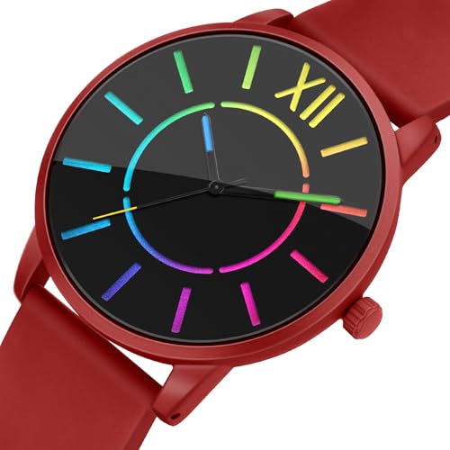 Bisley Unisex Red Watch Silicone Strap Easy to Read Waterproof Watch by Bisley - Used condition - Image 2
