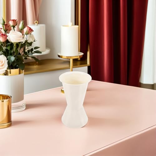Base floral de plástico blanco soporte para ramos con estructura estable redonda Angoily 4
