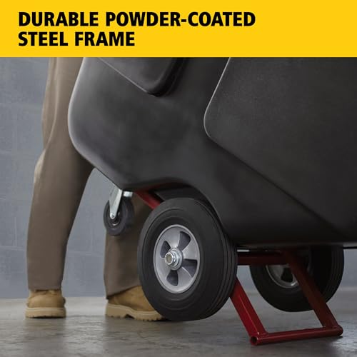 Image of Rubbermaid Commercial Products Tilt Dump Truck /Trash Cart /Garbage Collection /Recycling, 1 /2 Cubic Yard, Waste Collection, 1250 lbs capacity, Black, for Office /Warehouse /Facility Management