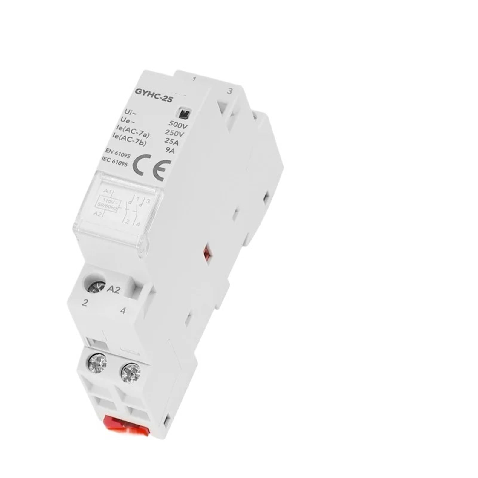 Contacteur 2P 25A résolvant les surcharges de circuits électriques en 220V